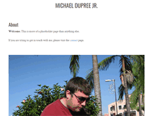 Tablet Screenshot of michaeldupree.net